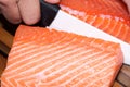 Fresh raw salmon fish Royalty Free Stock Photo