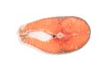 Fresh raw salmon meat isolated on background