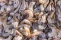 Fresh raw shrimp for seafood ingredient cooking