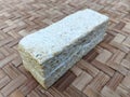 Fresh raw tempeh, Indonesian traditional food made from fermented soybeans