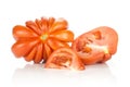 Fresh raw Tomato Beef tomato variety isolated on white Royalty Free Stock Photo