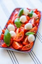 Fresh and raw tomato salad Royalty Free Stock Photo