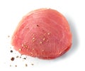 Fresh raw tuna fish steak Royalty Free Stock Photo