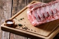 Pork loin with ribs Royalty Free Stock Photo