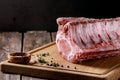 Pork loin with ribs Royalty Free Stock Photo