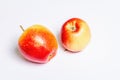 Fresh red apple isolated on white background