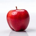 Fresh red apple isolated white background Royalty Free Stock Photo