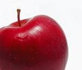 Fresh red apple isolated on white