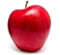 Fresh red apple on white