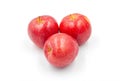 Fresh red apples isolated on white background Royalty Free Stock Photo