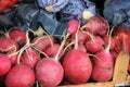 Fresh red beets at the farmers market Royalty Free Stock Photo