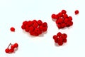Fresh red berries on a light background, Healthy food.