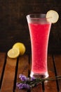 Fresh Red Blast Mojito Drink With Lemon Royalty Free Stock Photo