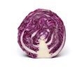 Fresh red cabbage on white background Royalty Free Stock Photo