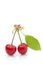 Fresh red cherries Royalty Free Stock Photo