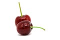 Fresh red cherry fruit .