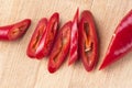 Fresh red chili.