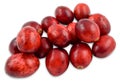 Fresh Red Cranberries Isolated on White Background with Clipping Path Royalty Free Stock Photo