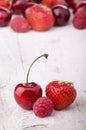 Fresh red fruits Royalty Free Stock Photo