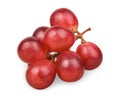 Fresh red grape isolated on white Royalty Free Stock Photo