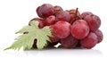 Fresh red grape isolated on white Royalty Free Stock Photo