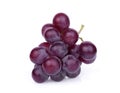 Fresh red grape isolated on white Royalty Free Stock Photo