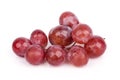 Fresh red grape isolated on white Royalty Free Stock Photo