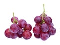 Fresh red grape isolated on white Royalty Free Stock Photo