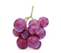Fresh red grape isolated on white Royalty Free Stock Photo