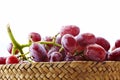 Fresh red grapes, seedless Royalty Free Stock Photo