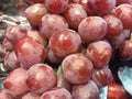 Full frame shot of Fresh red grapes in Thailand Royalty Free Stock Photo