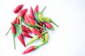 Fresh red and green chilis Royalty Free Stock Photo