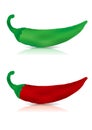 Fresh Red & Green chillies