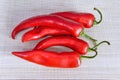 Fresh Red jalapeno pepper on a light background close-up Royalty Free Stock Photo