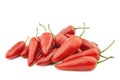 Fresh red jalapeno peppers `Capsicum` Royalty Free Stock Photo