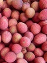 Fresh red litchi Fruit, lichee, lychee, or lichi