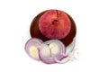 Fresh red oniontop view Fresh red onion with sliced Royalty Free Stock Photo