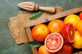 Fresh Red Oranges in Wooden Crate Royalty Free Stock Photo