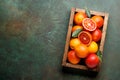 Fresh Red Oranges in Wooden Crate Royalty Free Stock Photo