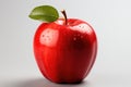 Fresh red organic apple on the background