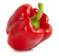 Fresh red paprika, bell pepper isolated on white background Royalty Free Stock Photo