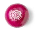 Fresh red peeled onion