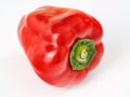 Fresh red pepper isolated on white background Royalty Free Stock Photo