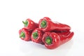 Fresh red peppers Royalty Free Stock Photo