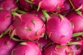 Fresh red-pink dragon fruit or pitaya background