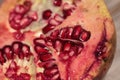Fresh red pomegranate fruit Royalty Free Stock Photo