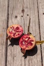 Fresh red pomegranate fruit Royalty Free Stock Photo
