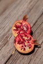 Fresh red pomegranate fruit Royalty Free Stock Photo