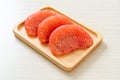Fresh red pomelo fruit or grapefruit Royalty Free Stock Photo