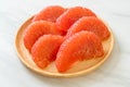 Fresh red pomelo fruit or grapefruit Royalty Free Stock Photo